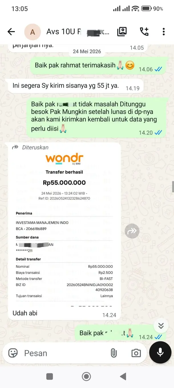 bukti bergabung dengan AVESTA 2