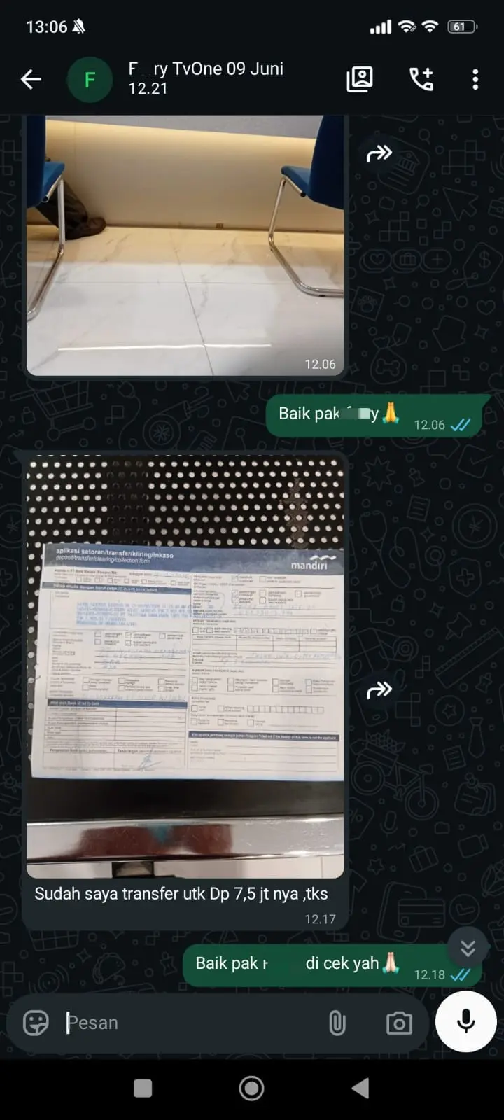 bukti bergabung dengan AVESTA 4